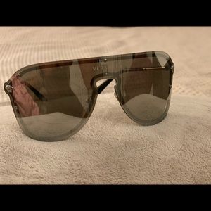 Versace Silver oversized sunglasses